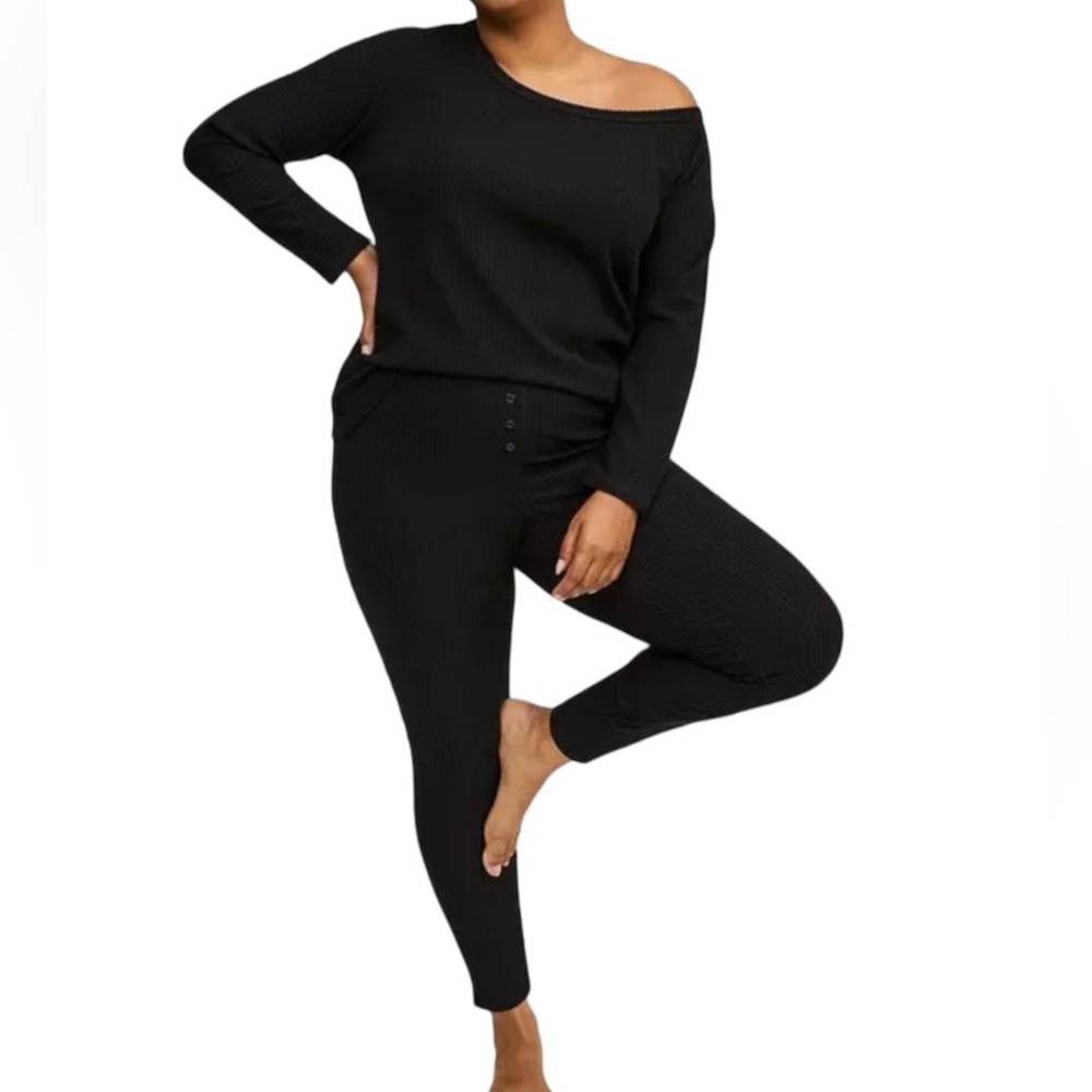 Torrid Sleep NWT Heavy Hacci Rib Off The Shoulder Lounge Shirt Tunic Tee Size 4X